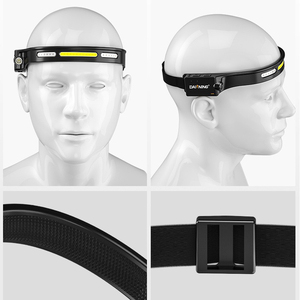 QXMOVING <span class=keywords><strong>Lampe</strong></span> <span class=keywords><strong>frontale</strong></span> LED rechargeable par USB super lumineuse <span class=keywords><strong>pour</strong></span> course à pied, lumière rouge, fonction de détection de mouvement par induction - Product Image 6