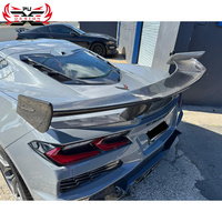 Aileron arrière en fibre de carbone sèche PU-Design pour Chevrolet Corvette C8 Z06, amélioration du pare-chocs, style ZR1, kit carrosserie