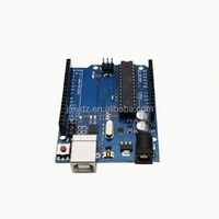 Placa de Desarrollo HKST ATMEGA328P Versión DIP Completamente Equipada con Convertidor DC/DC, Comunicación I2C y Cable para -R3