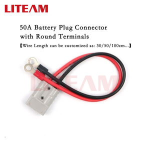 מפעל מחיר 50A סוללה מחבר 2Pin מסוף עם כבל עבור ליתיום סוללה מלגזה מחבר תקע עם חוט חשמל רכב - Product Image 5