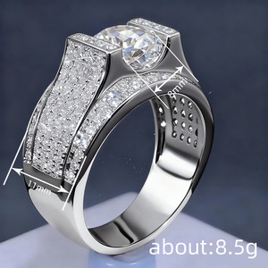 Anello A155 in Oro Bianco con Diamanti, Fede Nuziale da Donna con Diamanti Naturali Taglio Brillante Rotondo Colore G e Pietre Laterali, Fascia Eternity Completa - Product Image 4