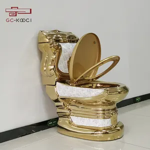 Royal estilo personalizado decorativo banheiro banheiros de luxo ouro