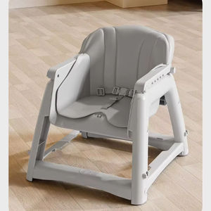 كرسي طعام متعدد الوظائف للأطفال كرسي بلاستيكي قابل للنقل عالي الجلوس قابل للإزالة مع عجلات - Product Image 2