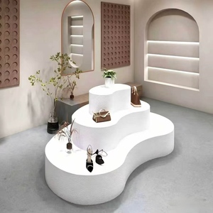 Central Flowing Display <b>Platform</b>, Shoes Bags Accessories Display Cabinet for Clothing Shoe & Flower Boutique - Product Image 1