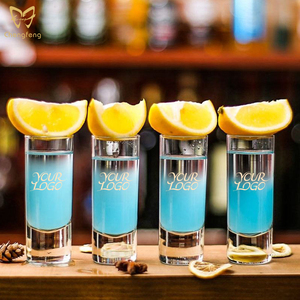 Set di bicchieri alti da 2 once per bicchieri da whisky <span class=keywords><strong>Tequila</strong></span> Vodka Set regalo bicchieri da Shot trasparenti con Base pesante - Product Image 6