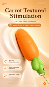 S-hande Powerful Mini Women <b>Vibrator</b> Clitoral Stimulation Love Ball <b>Rechargeable</b> Waterproof Carrot-shaped Adult Toy for Couple - Product Image 6
