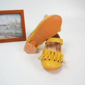 Zapatos de Tacón Alto para Niñas, Nuevos Zapatos de Princesa con Flores Amarillas para Niñas Pequeñas, Zapatos para Fiestas, Cumpleaños y Actuaciones - Product Image 6