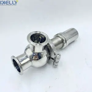 Adjustable 0-10 Bar Sanitary Tri Clamp Safety Valve 304 Stainless Steel
