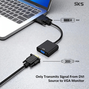 DVI อะแดปเตอร์แปลงสัญญาณ15Pin เป็น VGA 24 + 1, อะแดปเตอร์แปลงข้อมูลอย่างรวดเร็วสำหรับเครื่องพิมพ์คอมพิวเตอร์และการแปลงสัญญาณวิดีโอ - Product Image 3