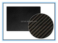 Sous-verre/Sous-gobelet de luxe en fibre de carbone, étanche, de forme plate et ronde, pour usage industriel, unisexe, idéal pour les cadeaux et la mode (OEM)