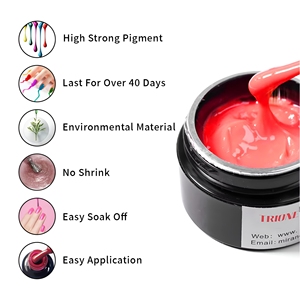 TRIONE/OEM Kit de vernis gel épais pigmenté pour <span class=keywords><strong>dessin</strong></span> au trait, Gel UV coloré pour peinture d'ongles, Gel araignée pour nail art et usage en salon - Product Image 4