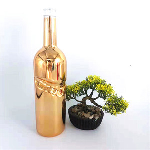 Empreintes digitales personnalisées, couleur or et ruban, avec bouchon en liège, bouteille en verre <span class=keywords><strong>London</strong></span> Dry <span class=keywords><strong>Gin</strong></span>, bouteille de vin de 500ml, 750ml - Product Image 4