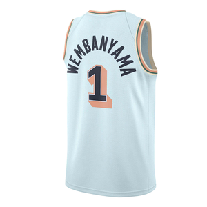 Maillots de basketball cousus de haute qualité en gros 2025 – Nouveau maillot Victor Wembanyama N°1 San Antonio 2023-24 (première édition) - Product Image 5