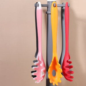 Online Hot Sale Kitchen Accessories Silicone Handle Pasta Spoon High Quality Kitchen Utensils - Product Image 5