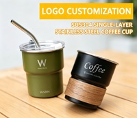 Mug à café personnalisé de 300 ml, tasse à lait en porcelaine avec impression laser, couvercle et paille, réutilisable pour usage quotidien, idéal comme cadeau