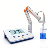 pH-mètre de paillasse numérique ASTM E70, testeur d'acidité avec ATC/MTC, analyseur de qualité de l'eau pH/mV/température avec électrode pH et solutions tampon