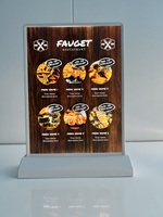 Boîte à lumière LED A5 A4 alimentée par batterie, panneau de menu de bureau rechargeable, boîte à lumière publicitaire LED A4