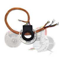 Capteur d'angle à effet Hall haute résistance aux interférences électromagnétiques 14 bits pour moteurs à courant continu, ouverture du rotor 18 mm, 2/4/6 paires de pôles en option