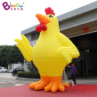 Costume de mascotte animale gonflable sur mesure, modèle de coq gonflable de dessin animé, poulet gonflable géant publicitaire pour la décoration d'événements