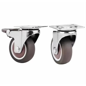 Ruedas Universales de Goma y Acero Silenciosas, Ruedas Giratorias de Ángulo Recto para Escritorio de Madera Contrachapada, Cuna, Hospital, Hotel, Sala de Estar - Product Image 2
