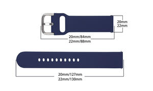 <span class=keywords><strong>Bracelet</strong></span> en <span class=keywords><strong>silicone</strong></span> pour montre intelligente <span class=keywords><strong>Samsung</strong></span> <span class=keywords><strong>Galaxy</strong></span> <span class=keywords><strong>Watch</strong></span> 5 4 3 S3 Active2, 22 mm 20 mm, <span class=keywords><strong>bracelet</strong></span> pour montre intelligente Gear S3 <span class=keywords><strong>Active</strong></span> <span class=keywords><strong>2</strong></span> pour Huawei Garmin - Product Image 5