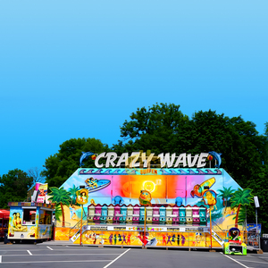 Manèges Crazy Wave certifiés CE, manèges <span class=keywords><strong>de</strong></span> parc <span class=keywords><strong>d</strong></span>'attractions sûrs et divertissants pour enfants et adultes dans les parcs à thème en plein air, les fêtes foraines et les stations balnéaires - Product Image 3