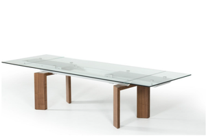 2021 vendita calda tavolo da conferenza grande tavolo di vetro allungabile <span class=keywords><strong>noce</strong></span> e vetro tavolo da pranzo <span class=keywords><strong>in</strong></span> legno massello - Product Image 2