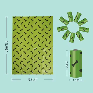 Maßgefertigte Umweltfreundliche Duftende Kompostierbare Biologisch Abbaubare Hundekotbeutel aus Maisstärke+PLA+PBAT-Material 4 Packungen/Box - Product Image 6