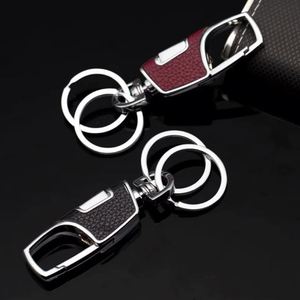 Porte-clés personnalisé en cuir PU avec logo, porte-clés promotionnel pour voiture, vente en gros, porte-clés vierge uni, anime, personnalisable, en métal - Product Image 3