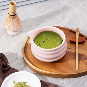 Ensemble d'accessoires pour matcha japonais, MOQ 20 pièces, fouet à matcha rose, bol à matcha, support pour fouet en céramique, kit de cérémonie fait main, personnalisable - Product Image 5