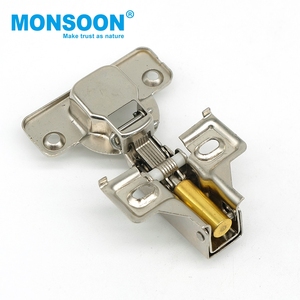 Bisagras de brazo corto ocultas de cierre suave para puertas de armario de cocina, de acero hidráulico con bisagra especial para estructuras de armarios y muebles - Product Image 1