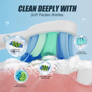 Dual Button Mode With Adjustable Power, IPX7 Waterproof Sonic Electric <b>Toothbrush</b> - Product Image 4