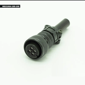 Conector de Enchufe Recto MS3106A 18-10S con Carcasa de Aluminio Impermeable, Especificaciones Militares, 4 Contactos, para Soldar - Product Image 6