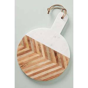 Planche à découper en bois et en marbre de haute qualité à la main Planches à découper en bois de manguier pour hôtels - Product Image 1