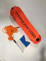 Bouée de pêche sous-marine gonflable double couche en nylon/TPU pour la plongée et la chasse, flotteur de surface FB010