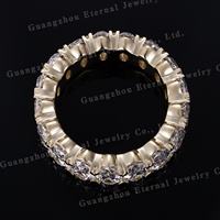 Bague de fiançailles éternelle en diamant de laboratoire de taille ovale HPHT en argent S925 or 10K 14K 18K personnalisée IGI pour femmes