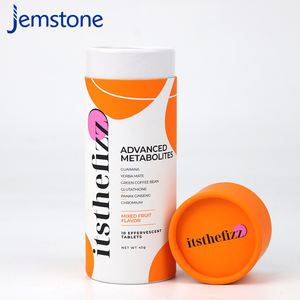 Boîte d'emballage cylindrique en carton kraft recyclable de qualité alimentaire pour compléments alimentaires, tube en papier pour poudre de protéines, conception personnalisée - Product Image 3