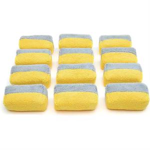 Tampon applicateur économiseur de revêtement en céramique microfibre avec barrière en plastique petit tampon éponge bloc de qualité supérieure pour les soins de voiture <span class=keywords><strong>Auto</strong></span> Detailing - Product Image 4