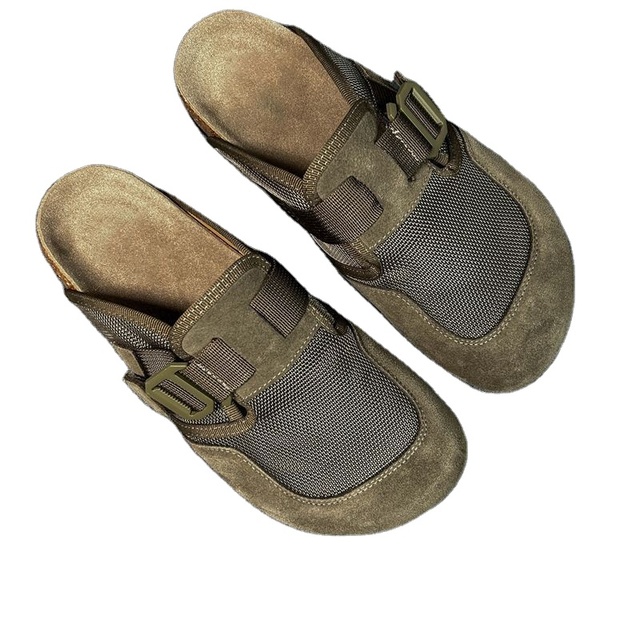 New Fashion Men's Style Inspired Anti-Slip Durable Casual Shoes Half Slippers Outdoor Slip on Footwear