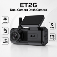 Caméra embarquée E-Link Star ET2G 2CH 2K 4G/WiFi GPS ADAS 1 To TF Étanche Vision Nocturne Double Objectif DVR Flotte Garantie 1 An