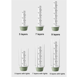 AGG Custom Multi-Level Verticale Aeroponics Toren met Pomp - Indoor Hydroponisch Kweeksysteem voor Kasbeplanting - Product Image 4