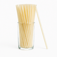 Pailles à boire biodégradables, compostables, dégradables en mer, avec logo personnalisé, vente en gros, écologiques, de qualité alimentaire, en PHA