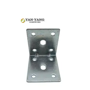 Conector de ferro para móveis de fábrica Yanyang, conector de canto para armário e cadeira de mesa de 1,8 mm com 10 furos