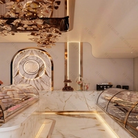 Comptoir de présentation de pain haut de gamme en bois et verre, mobilier de boulangerie, vitrine à gâteaux en acier inoxydable