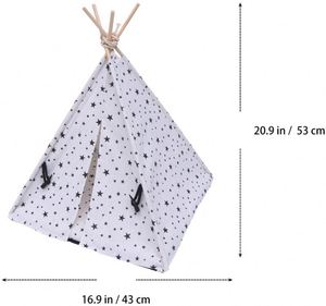 Chien et chat tipi lit Portable tente pour <span class=keywords><strong>animaux</strong></span> de compagnie <span class=keywords><strong>maison</strong></span> lavable respirant Cage pour <span class=keywords><strong>animaux</strong></span> de compagnie pour petit animal de compagnie - Product Image 2