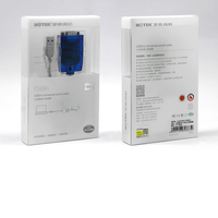 Cable Adaptador UOTEK de 1.5M RS485 RS422 a USB con Chipset FTDI, Conector Macho DB9, Convertidor USB RS485 RS422 UT-890A