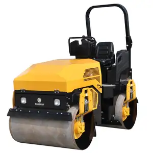 3 Ton Edge Finish Penggetar Rol Jalan RWYL61B Ce Bersertifikat Diesel Bensin Aspal Tandem Roller Hidrolik Pemadat Getaran