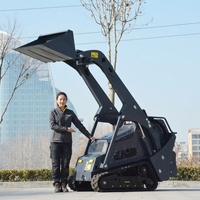 Mini-chargeuse compacte Kubota diesel 18,2 kW sur chenilles avec moteur, pompe et transmission pour travaux de toiture, de jardinage et de manutention de terre