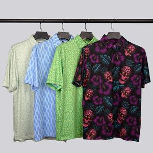 Chemises de golf à col rigide en 80 % polyester et 20 % élasthanne, conception OEM, logo brodé personnalisé - Product Image 3