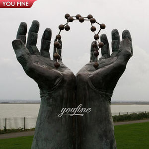 Escultura grande al aire libre Color bronce mano gigante estatua de <span class=keywords><strong>Dios</strong></span> - Product Image 5